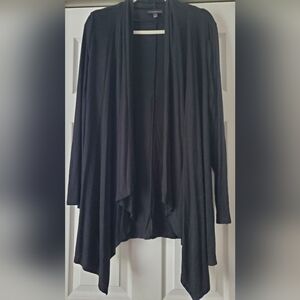 Black Open Front Cardigan EUC